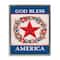 Stupell Industries God Bless America Wreath Floater Framed Art